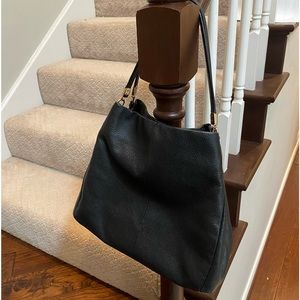 Black Coach leather purse